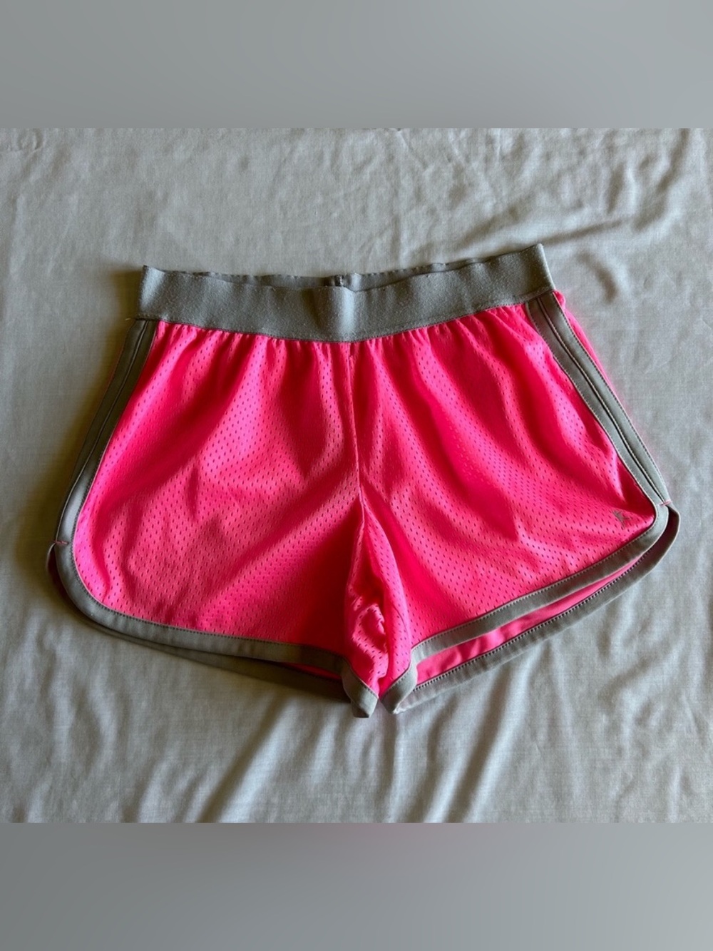 💥Danskin Now Pink & Gray Mesh Dri-fit Athletic Shorts Size S (4-6)